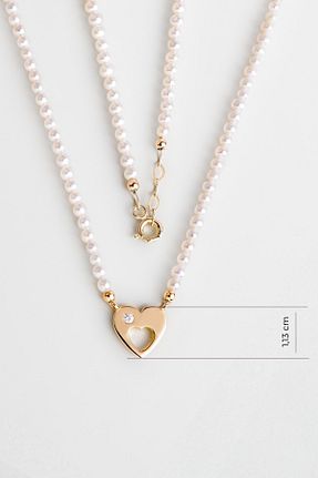 گردنبند طلا زرد زنانه 14 عیار So Chic - کد 930140394