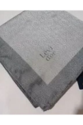روسری طوسی پلی استر Levidor - کد 930140855