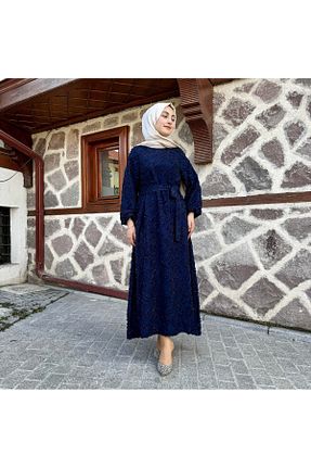 لباس حجاب سرمه ای زنانه Relaxed sümeyra - کد 930141438