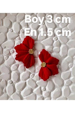 گوشواره جواهر قرمز ACCESSORY - کد 923755222