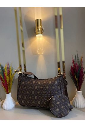 کیف دوشی قهوه ای زنانه پارچه ای MODA MEHNAZ - کد 930141810