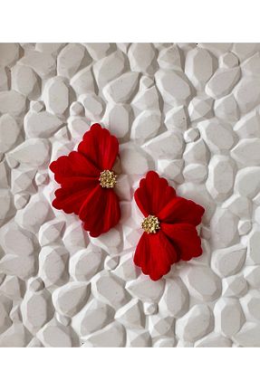 گوشواره جواهر قرمز ACCESSORY - کد 923755222
