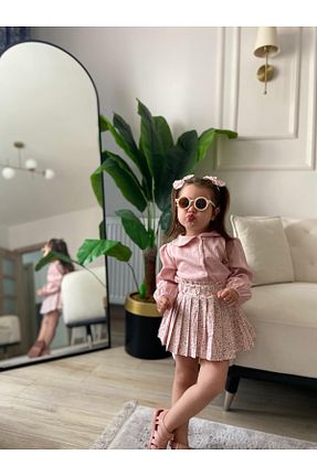 ست بالاتنه و پائین تنه صورتی بچه گانه اسلیم Tinypeople - کد 930276738