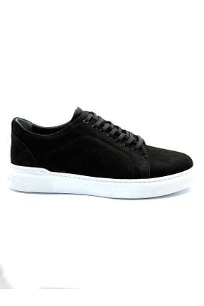 کفش اسنیکر مشکی مردانه چرم اصل İYİSİNDEN SHOES - کد 930163470