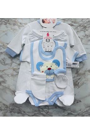 بعد از زایمان آبی بچه گانه پنبه ای XORVİO - کد 930303645