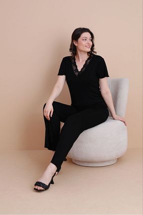 ست لباس راحتی مشکی زنانه Mix şuranur - کد 899841063