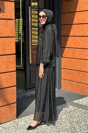 لباس حجاب مشکی زنانه رگولار Moor - کد 930170643