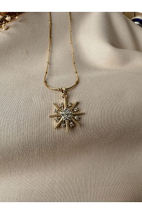 گردنبند استیل ( فولاد ) زرد زنانه استیل (فولاد) zarifje - کد 930169629