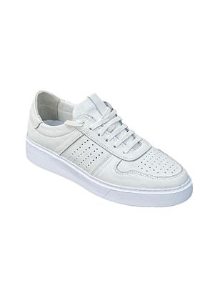 کفش اسنیکر نباتی مردانه چرم اصل Greyybull Shoes - کد 930171848