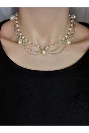 گردنبند مروارید مروارید اقیانوس Crystal Atelier - کد 930183081