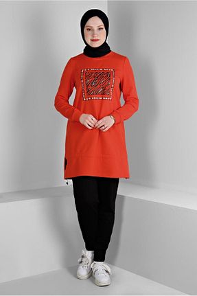 ست گرمکن حجاب قرمز زنانه رگولار Alvina - کد 858838702