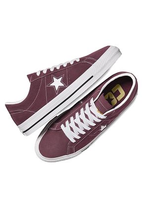 کفش اسنیکر زرشکی زنانه بند دار Converse - کد 924762299