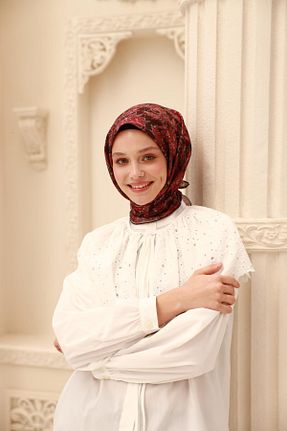 روسری قهوه ای پنبه ای Silk Home - کد 930362221