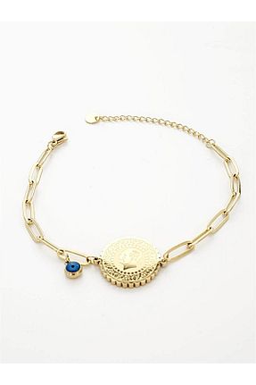 دستبند استیل (فولاد) طلائی استیل (فولاد) hena - کد 930222768
