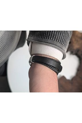 دستبند جواهر طوسی مردانه زیرکن cheetah quality - کد 929634131