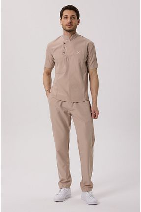 ست بالاتنه و پائین تنه بژ مردانه پنبه ای X Medical Wear - کد 930229955