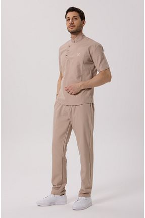 ست بالاتنه و پائین تنه بژ مردانه پنبه ای X Medical Wear - کد 930229955