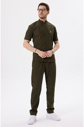 ست بالاتنه و پائین تنه خاکی مردانه پنبه ای X Medical Wear - کد 930229977