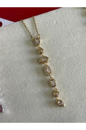 گردنبند استیل ( فولاد ) زنانه سنک زیرکون Onsiletişim - کد 930229812