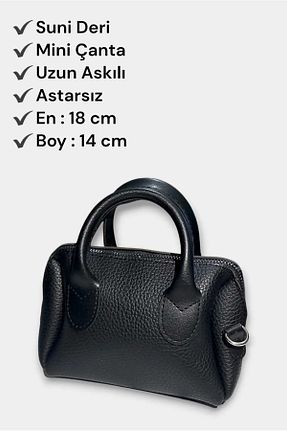 کیف دوشی مشکی زنانه چرم مصنوعی ROSE BERRY - کد 930236796