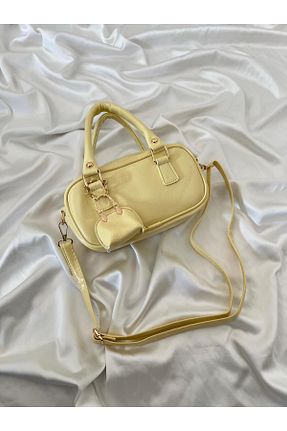 کیف دوشی زرد زنانه چرم مصنوعی Mia Collection - کد 930241040