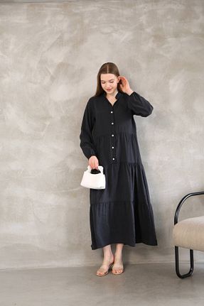 لباس مشکی زنانه بافتنی FND - کد 930243533