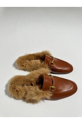 دمپائی قهوه ای زنانه پاشنه پر Eataly Shoes - کد 780496332