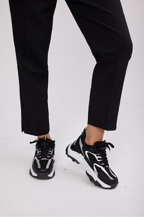 کفش اسنیکر مشکی زنانه بند دار Eataly Shoes - کد 730031036
