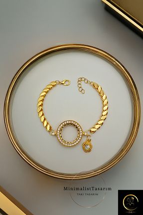 دستبند استیل (فولاد) زرد زنانه استیل (فولاد) xtaki - کد 924665641