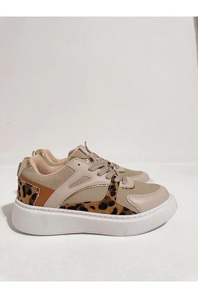 کفش اسنیکر بژ زنانه بند دار Eataly Shoes - کد 772613253