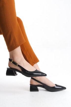 کفش پاشنه بلند کلاسیک مشکی زنانه چرم لاکی Entella Store - کد 922499344