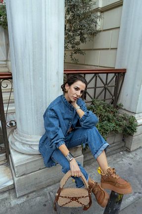 بوت / نیم بوت قهوه ای زنانه چرم مصنوعی Eataly Shoes - کد 778160103