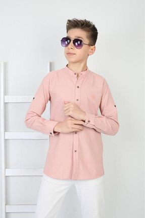 پیراهن صورتی بچه گانه یقه قاضی WİKİMİKİ - کد 930547394