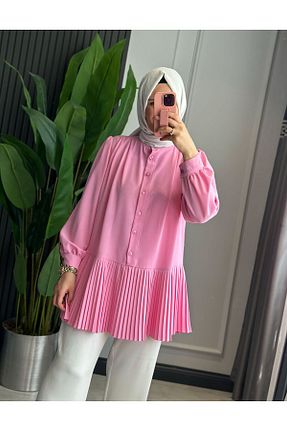 پیراهن حجاب صورتی زنانه رگولار SARE BOUTIQUE - کد 930256970