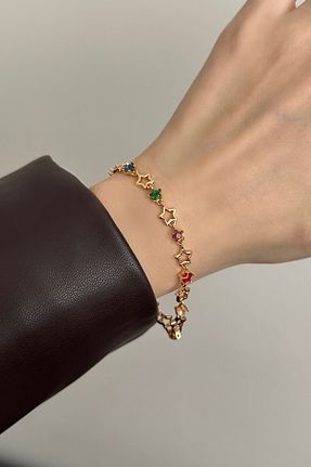 دستبند استیل (فولاد) زرد زنانه استیل (فولاد) Okko Store - کد 930255804