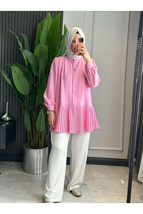 پیراهن حجاب صورتی زنانه رگولار SARE BOUTIQUE - کد 930256970