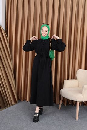 لباس حجاب مشکی زنانه Straight Genel Markalar - کد 812085800