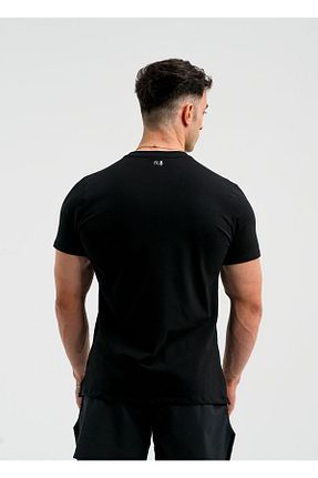 تیشرت مشکی مردانه یقه دوچرخه iac iron athletics club - کد 930285329