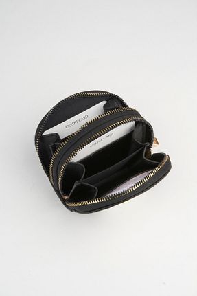 کیف دوشی مشکی زنانه چرم مصنوعی Vivaq - کد 930300355