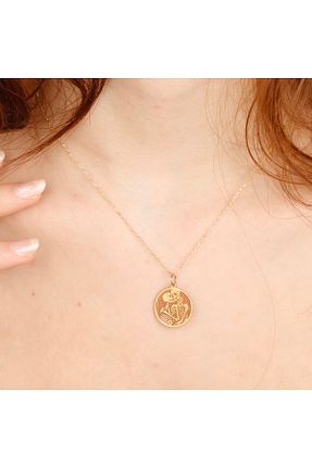 گردنبند نقره زرد زنانه 925 عیار ALTINTEMAS - کد 930296770