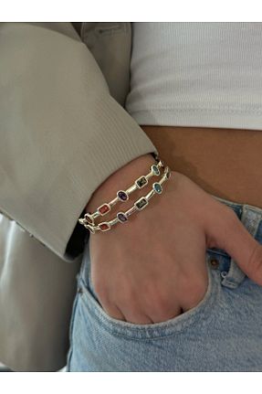 دستبند استیل (فولاد) طلائی h&b design jewel - کد 930297808