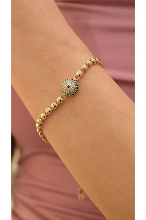 دستبند جواهر طلائی زنانه منجق Jerie - کد 930303006