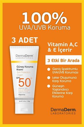 کرم ضد آفتاب صورت SPF 50 + DermaDerm - کد 833238881