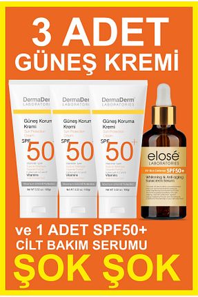 کرم ضد آفتاب صورت SPF 50 + DermaDerm - کد 833238881