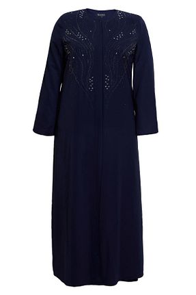 کلاه و ابایا سرمه ای زنانه پلی استر Alvina - کد 834769329