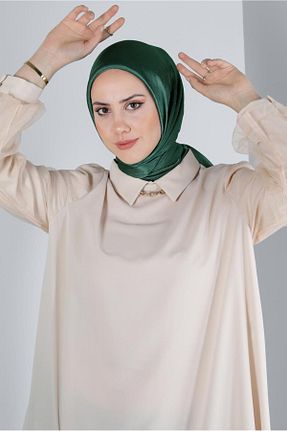 روسری سبز پلی استر Alvina - کد 805319325