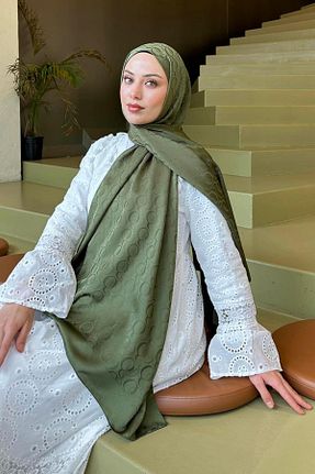 شال خاکی زنانه lamelif - کد 930343904