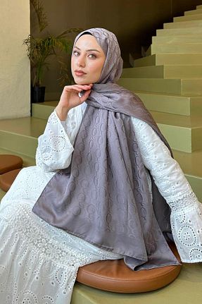 شال طوسی زنانه lamelif - کد 930343900