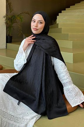 شال مشکی زنانه lamelif - کد 930343902