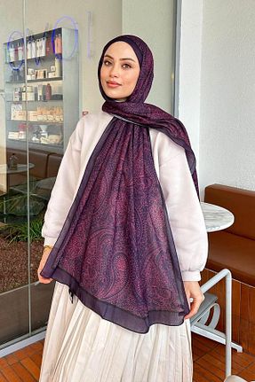 شال بنفش زنانه lamelif - کد 930343896